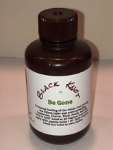 Load image into Gallery viewer, Black KNOT Be Gone ™ Safely promotes healing of the whole tree for Black KNOT disease. All organic plant ingredients. 120 ml